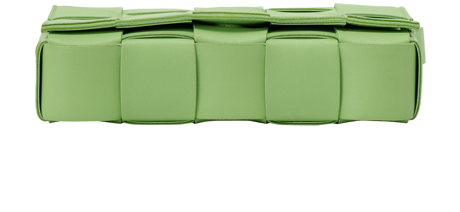 Cassette Intrecciato Crossbody, &pound;850, Handbags, Green, Leather, Top view